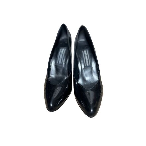 Stuart Weitzman Opposites Attract Black & White Vintage Pumps Size 7.5 AA - Picture 3 of 4